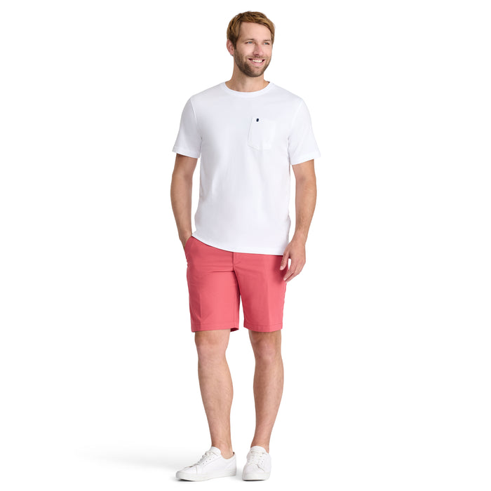 Izod SALTWATER SOFT WASH POCKET TEE - BRIGHT WHITE