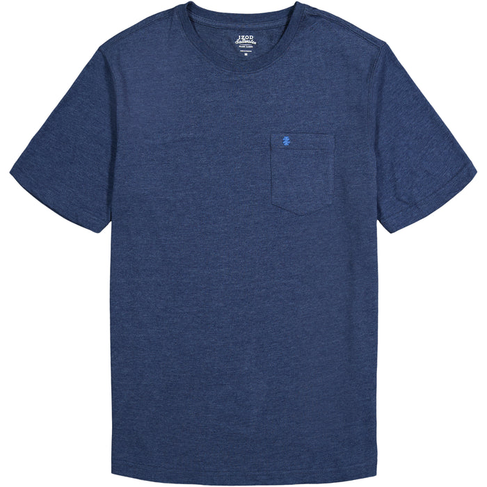 Izod SALTWATER SOFT WASH POCKET TEE - CLUB BLUE