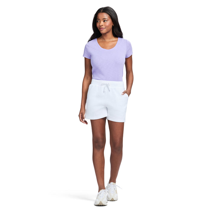 Izod SHARA PULL-ON SLUB SHORT - BRIGHT WHITE