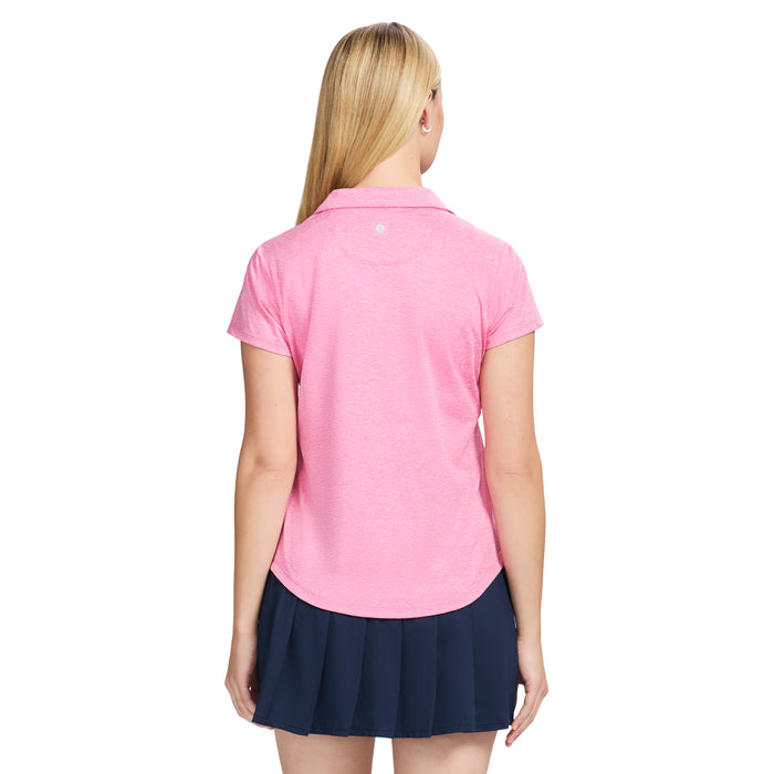 Izod SIMONE SHORT SLEEVE POLO - SACHET PINK