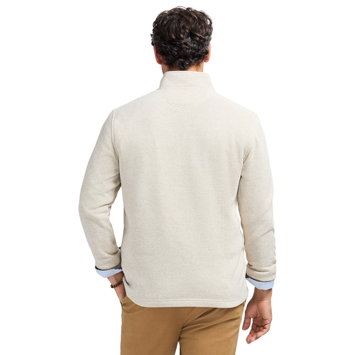 Izod SWEATER FLEECE QUARTER ZIP - ROCK HTHR