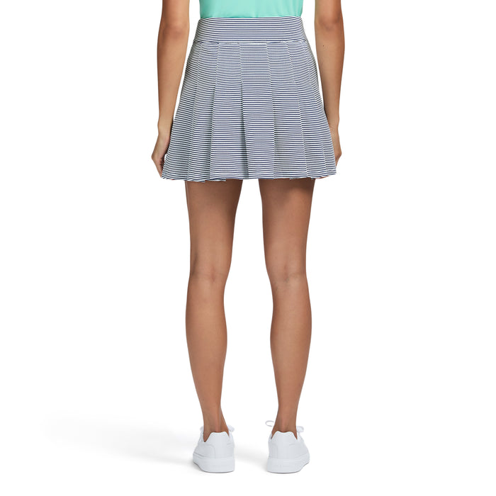Izod PAULINE PERFORMANCE STRETCH 15" PLEATED PULL-ON SKORT - MEDIEVAL BLUE