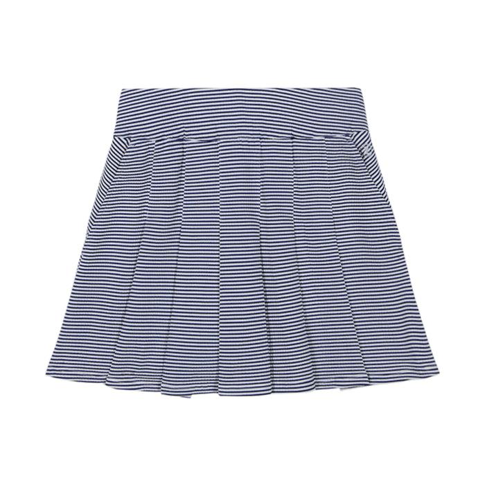 Izod PAULINE PERFORMANCE STRETCH 15" PLEATED PULL-ON SKORT - MEDIEVAL BLUE