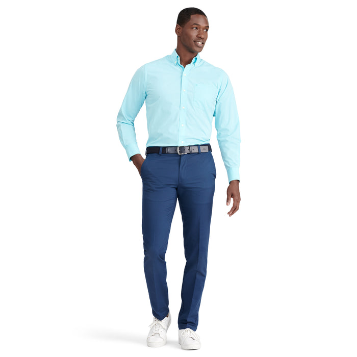 Izod PERFORMANCE COMFORT LONG SLEEVE BUTTON DOWN SHIRT - BLUE RADIANCE