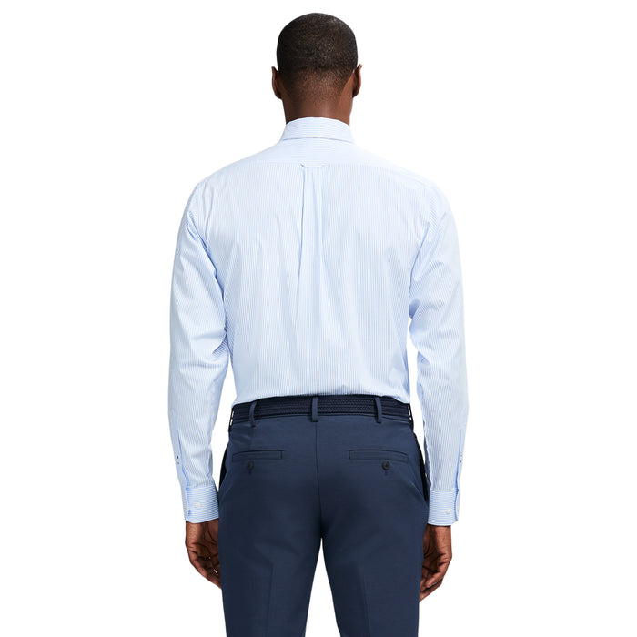 Izod PINPOINT OXFORD BUTTON DOWN DRESS SHIRT - CORNFLOWER BLUE