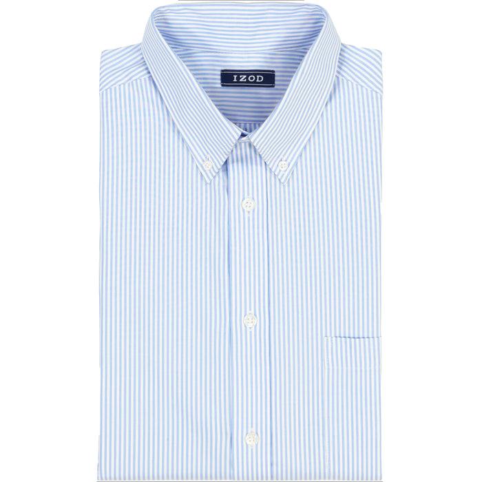 Izod PINPOINT OXFORD BUTTON DOWN DRESS SHIRT - CORNFLOWER BLUE