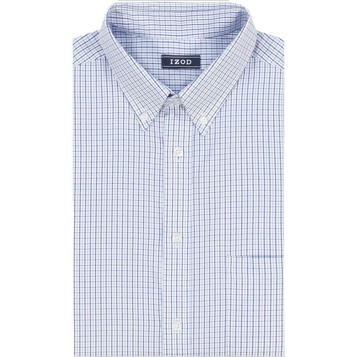 Izod PINPOINT OXFORD BUTTON DOWN DRESS SHIRT - CORNFLOWER BLUE