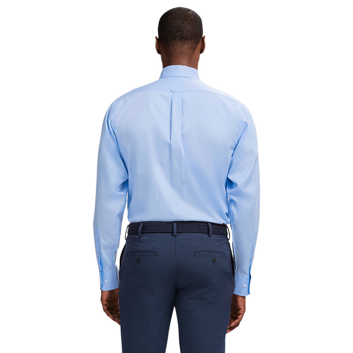 Izod PINPOINT OXFORD BUTTON DOWN DRESS SHIRT - CORNFLOWER BLUE