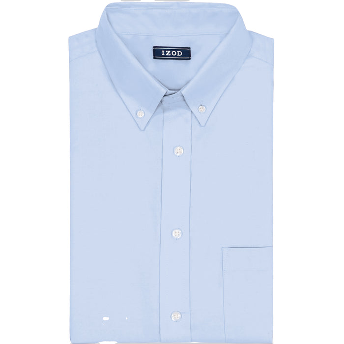 Izod PINPOINT OXFORD BUTTON DOWN DRESS SHIRT - CORNFLOWER BLUE