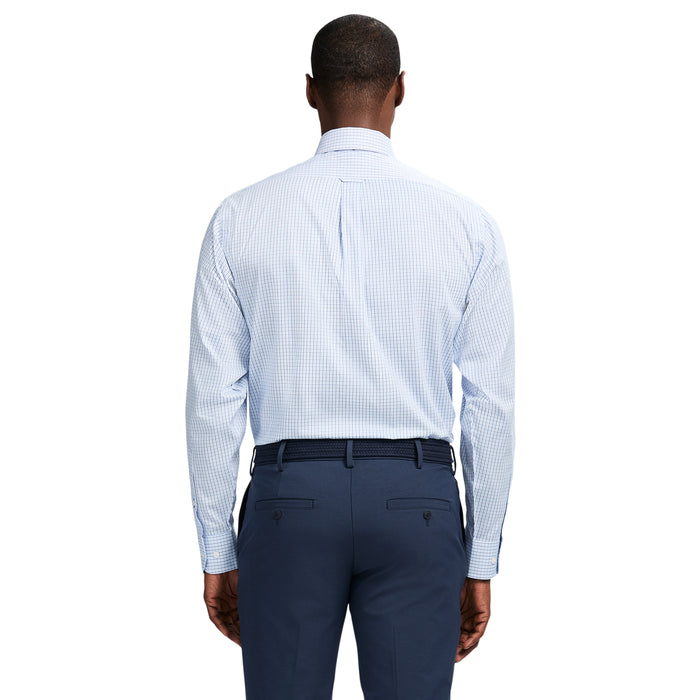 Izod PINPOINT OXFORD BUTTON DOWN DRESS SHIRT - CORNFLOWER BLUE