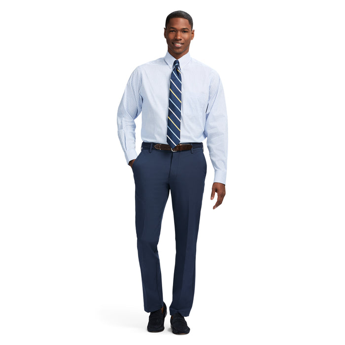 Izod PINPOINT OXFORD BUTTON DOWN DRESS SHIRT - CORNFLOWER BLUE