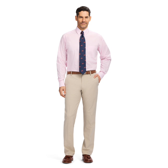 Izod PINPOINT OXFORD BUTTON DOWN DRESS SHIRT - LILAC SACHET
