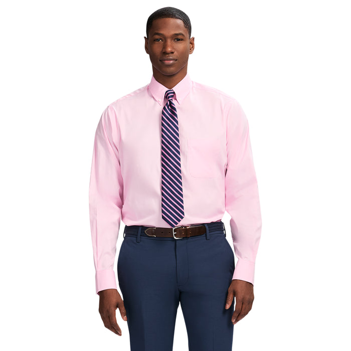 izod PINPOINT OXFORD BUTTON DOWN DRESS SHIRT - LILAC SACHET