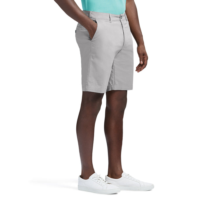 Izod SALTWATER 9.5" FLAT FRONT CHINO SHORT - CINDER BLOCK