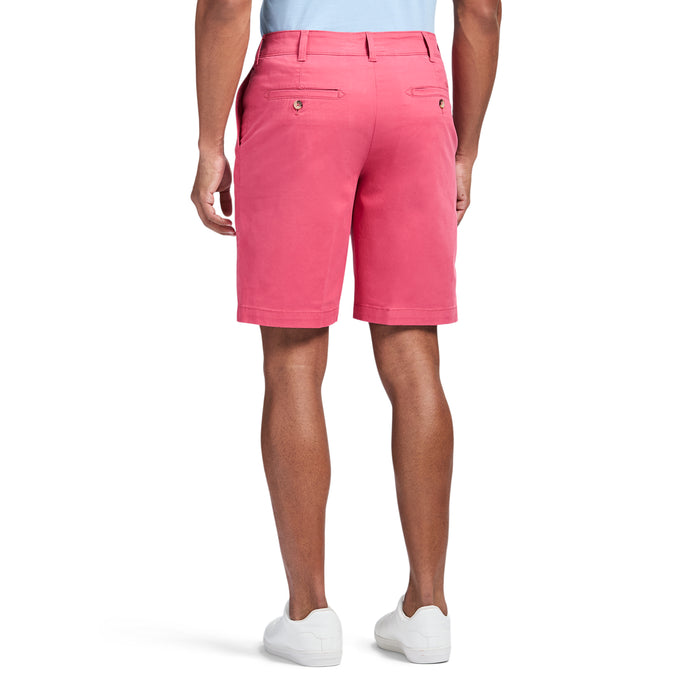Izod SALTWATER 9.5" FLAT FRONT CHINO SHORT - HOLLY BERRY