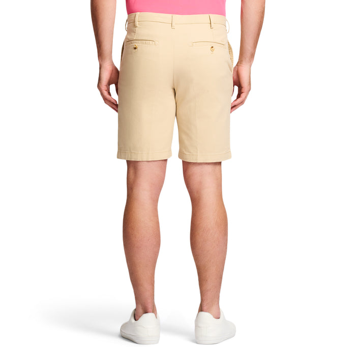 Izod SALTWATER 9.5" FLAT FRONT CHINO SHORT - PALE KHAKI