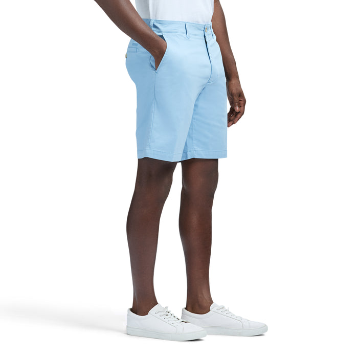 Izod SALTWATER 9.5" FLAT FRONT CHINO SHORT - PLACID BLUE