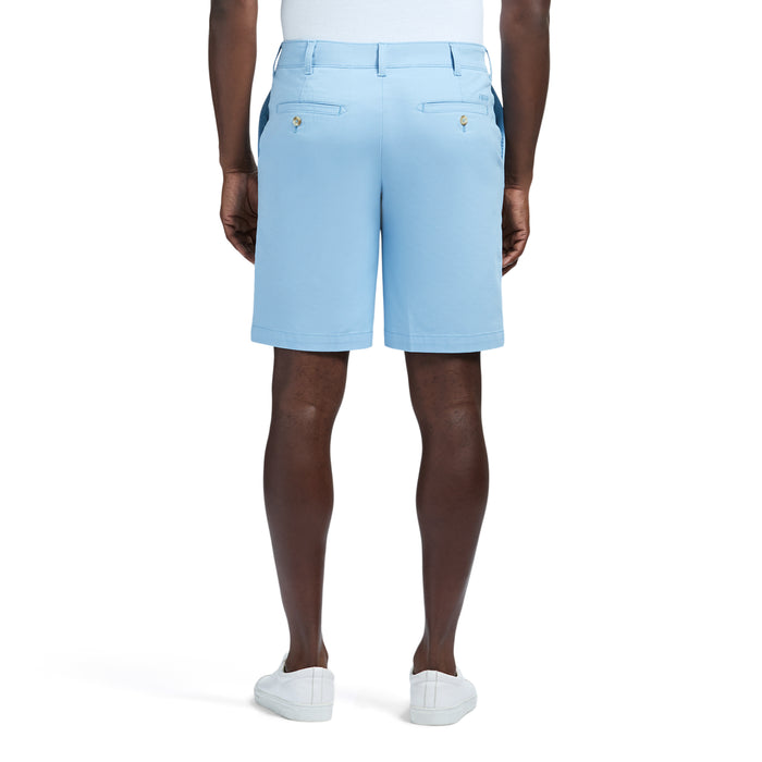 Izod SALTWATER 9.5" FLAT FRONT CHINO SHORT - PLACID BLUE