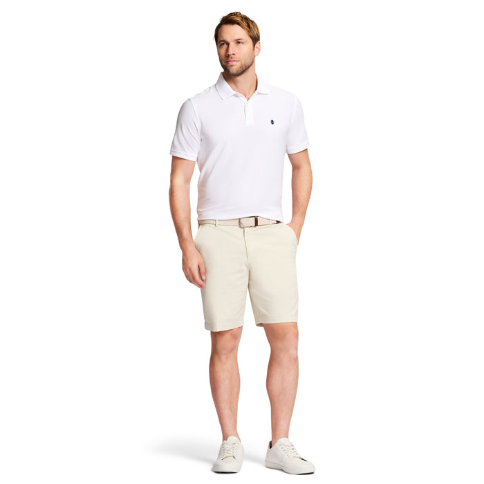 Izod SALTWATER 9.5" FLAT FRONT CHINO SHORT - SILVER BIRCH