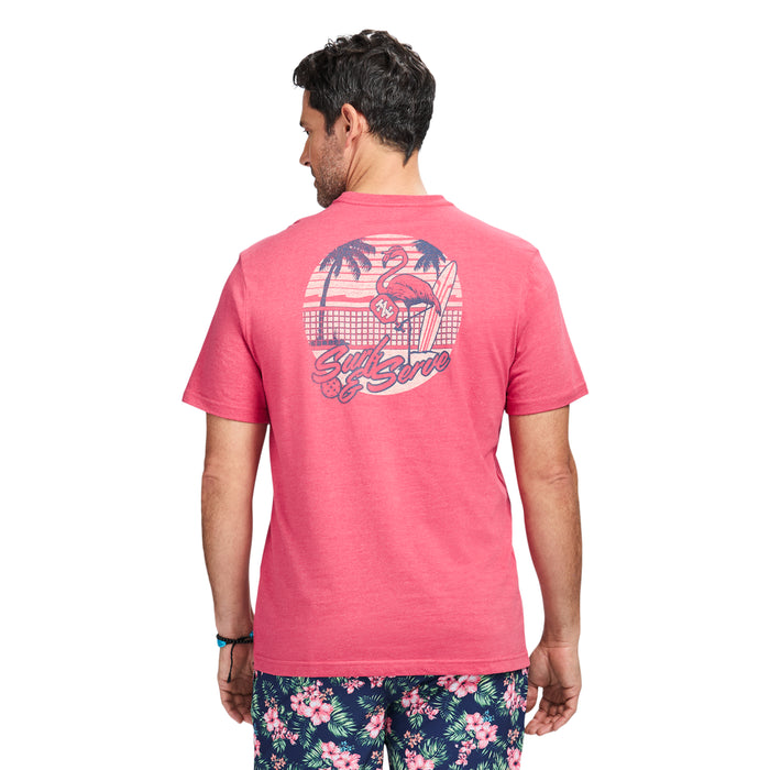 Izod SALTWATER SHORT SLEEVE GRAPHIC TEE - HOLLY BERRY