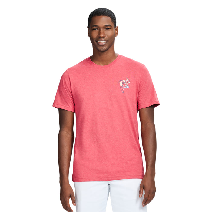 izod SALTWATER SHORT SLEEVE GRAPHIC TEE - HOLLY BERRY