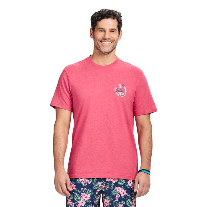 izod SALTWATER SHORT SLEEVE GRAPHIC TEE - HOLLY BERRY