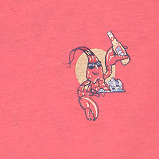 Izod SALTWATER SHORT SLEEVE GRAPHIC TEE - HOLLY BERRY