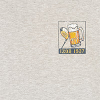 Izod SALTWATER SHORT SLEEVE GRAPHIC TEE - LT GREY HTHR