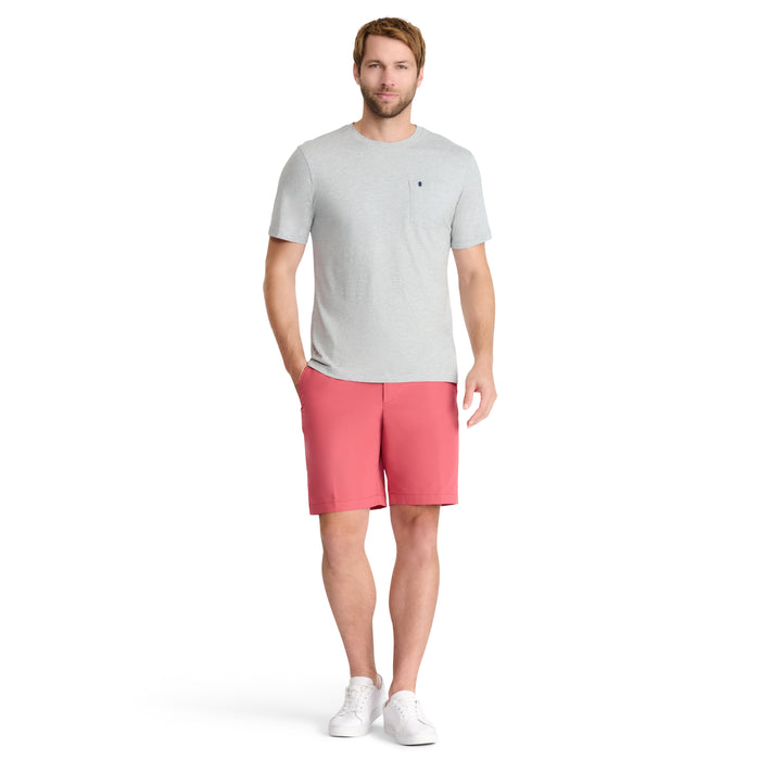 Izod SALTWATER SOFT WASH POCKET TEE - LT. GREY HEATHER