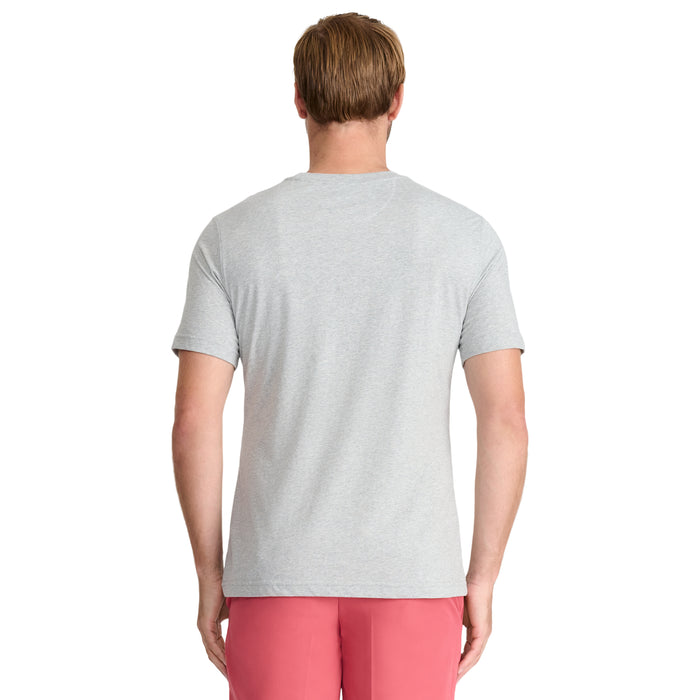 Izod SALTWATER SOFT WASH POCKET TEE - LT. GREY HEATHER