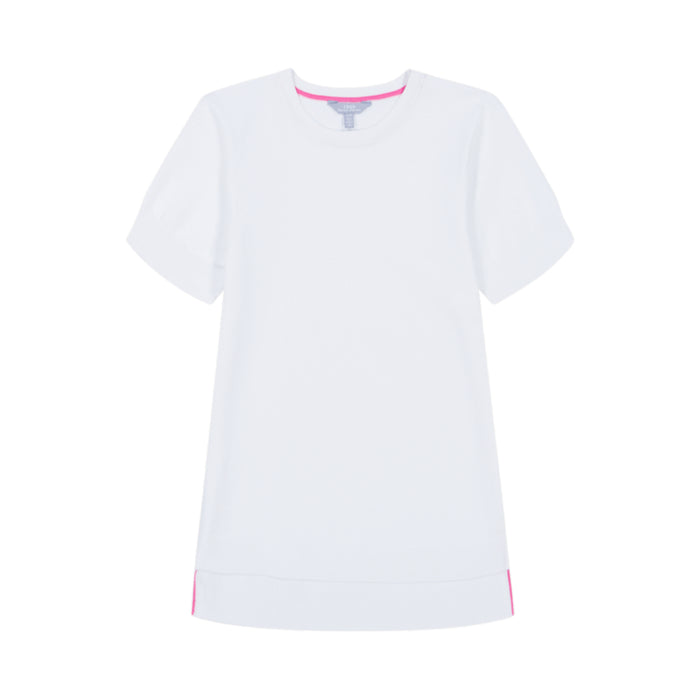 Izod SKYLAR PERFORMANCE STRETCH SHORT-SLEEVE SWEATER - BRIGHT WHITE