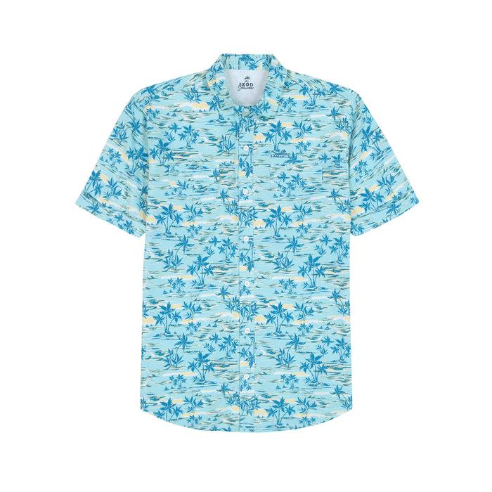 Izod SUNSHIELD PERFORMANCE SHORT SLEEVE PRINTED SHIRT - ATOMIZER