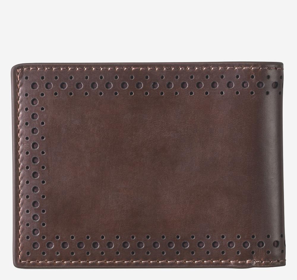 Johnston & Murphy 175th Anniversary Colorblocked Billfold Wallet Brown Multi