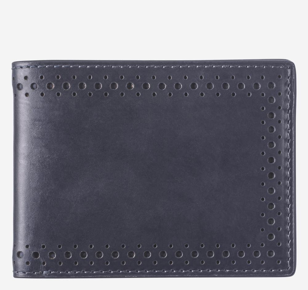 Johnston & Murphy 175th Anniversary Colorblocked Billfold Wallet Navy Multi