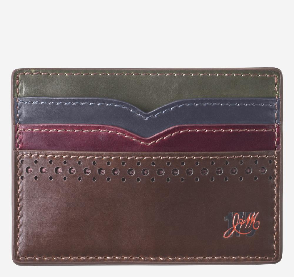 Johnston & Murphy 175th Anniversary Colorblocked Weekender Case Brown Multi