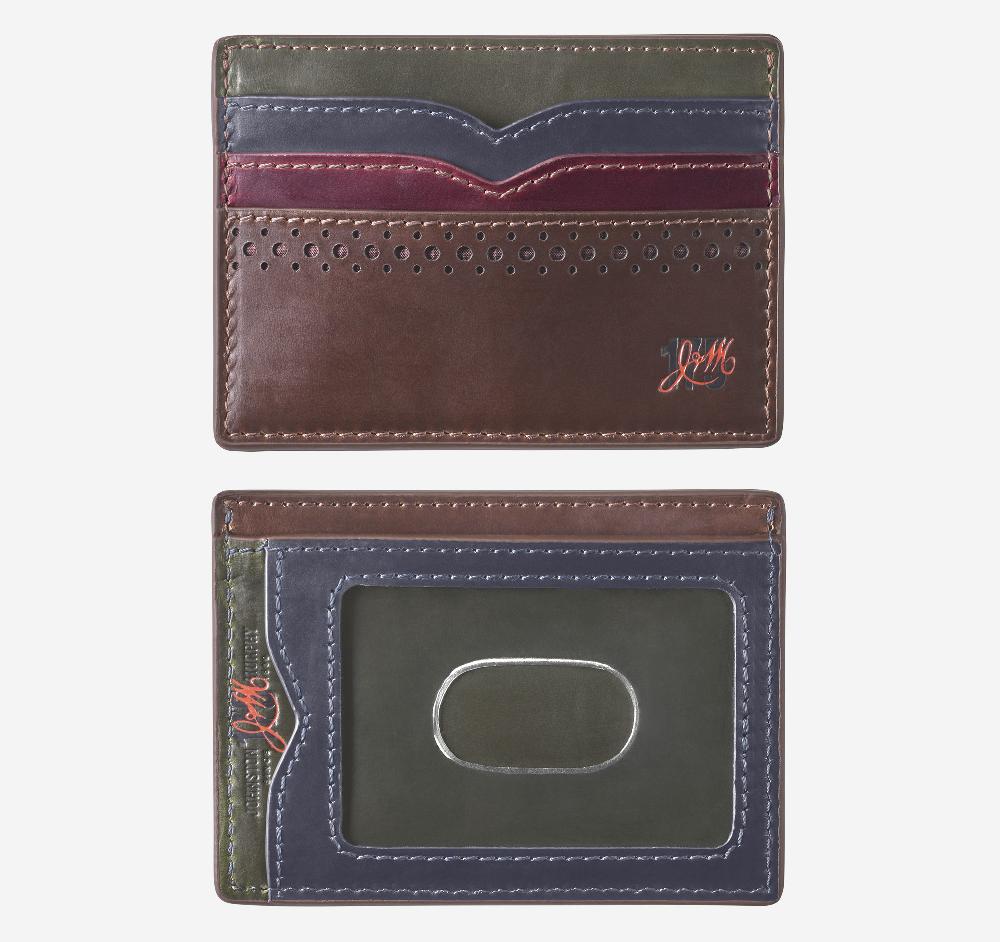 Johnston & Murphy 175th Anniversary Colorblocked Weekender Case Brown Multi