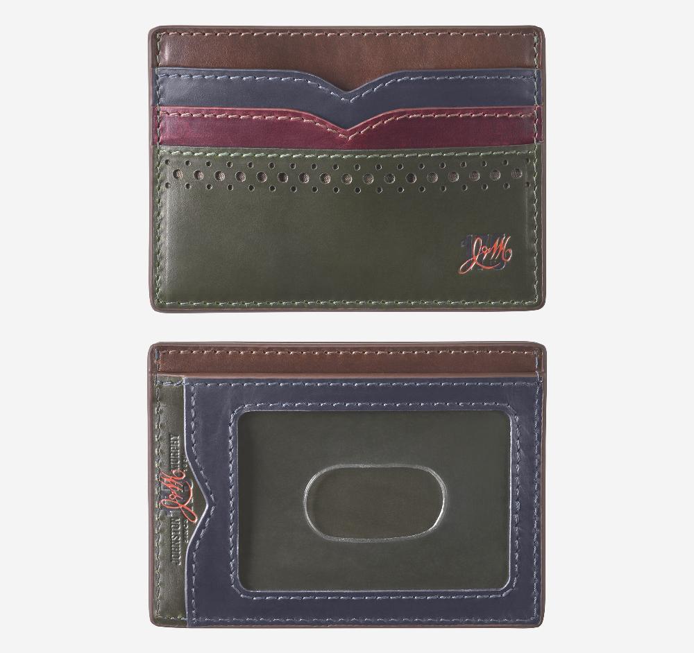 Johnston & Murphy 175th Anniversary Colorblocked Weekender Case Olive Multi