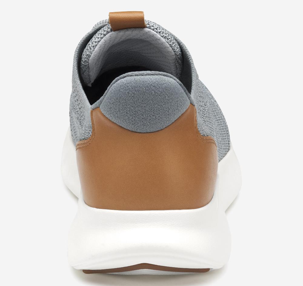 Johnston & Murphy Amherst 2.0 Knit Plain Toe Gray Heathered Knit