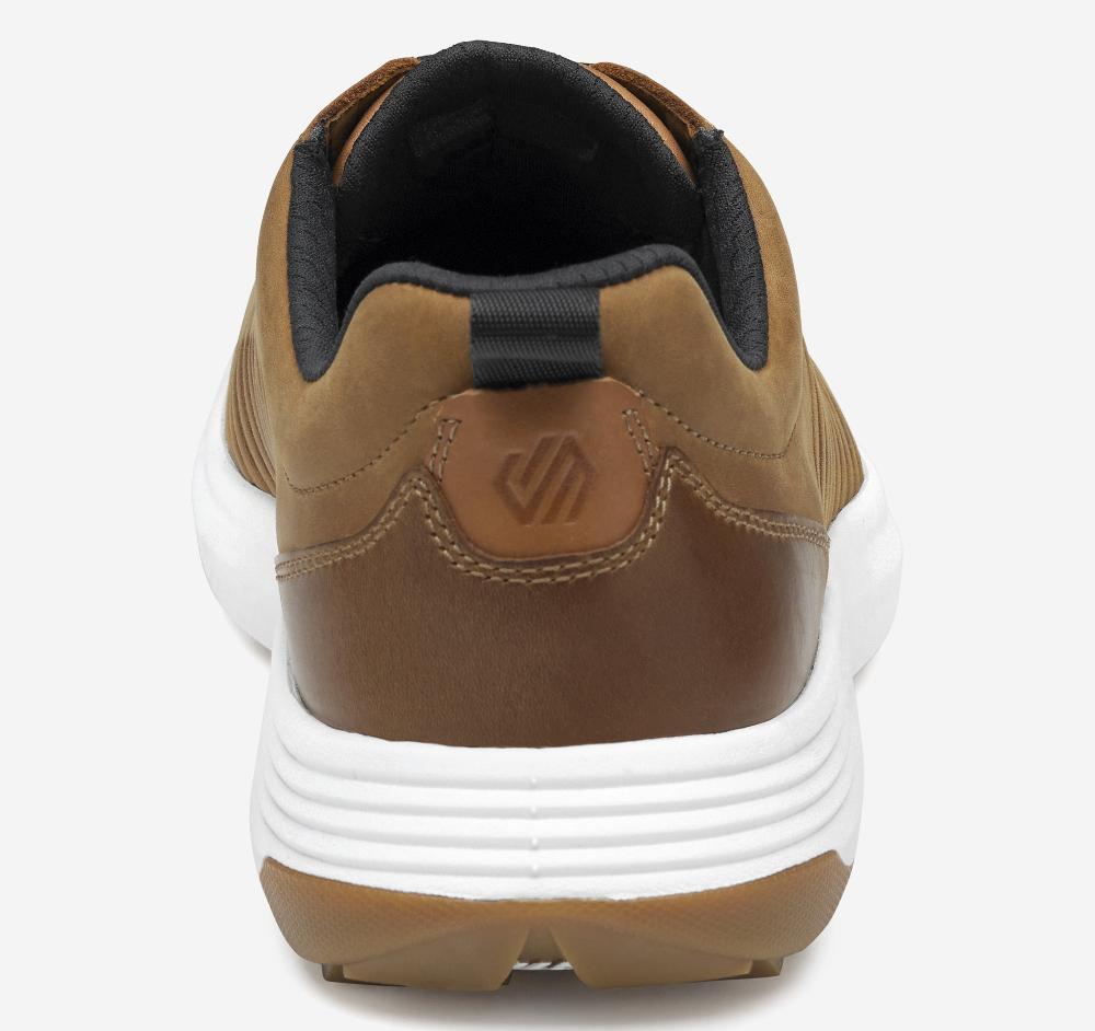 Johnston & Murphy Amherst GL1 Luxe Hybrid Tan Oiled Waterproof Full Grain