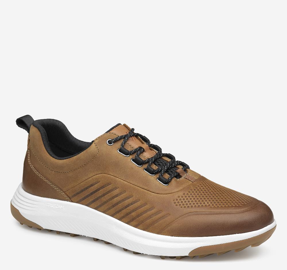 Johnston & Murphy Amherst GL1 Luxe Hybrid Tan Oiled Waterproof Full Grain
