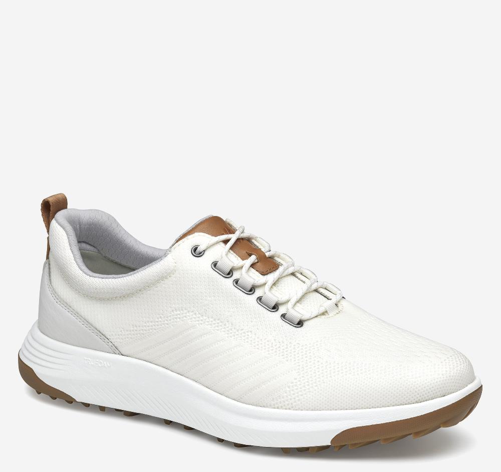Johnston & Murphy Amherst GL1 Sport Hybrid White Coated Knit