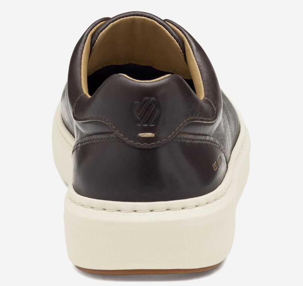 Johnston & Murphy Anders Lace-To-Toe Mahogany Full Grain Leather