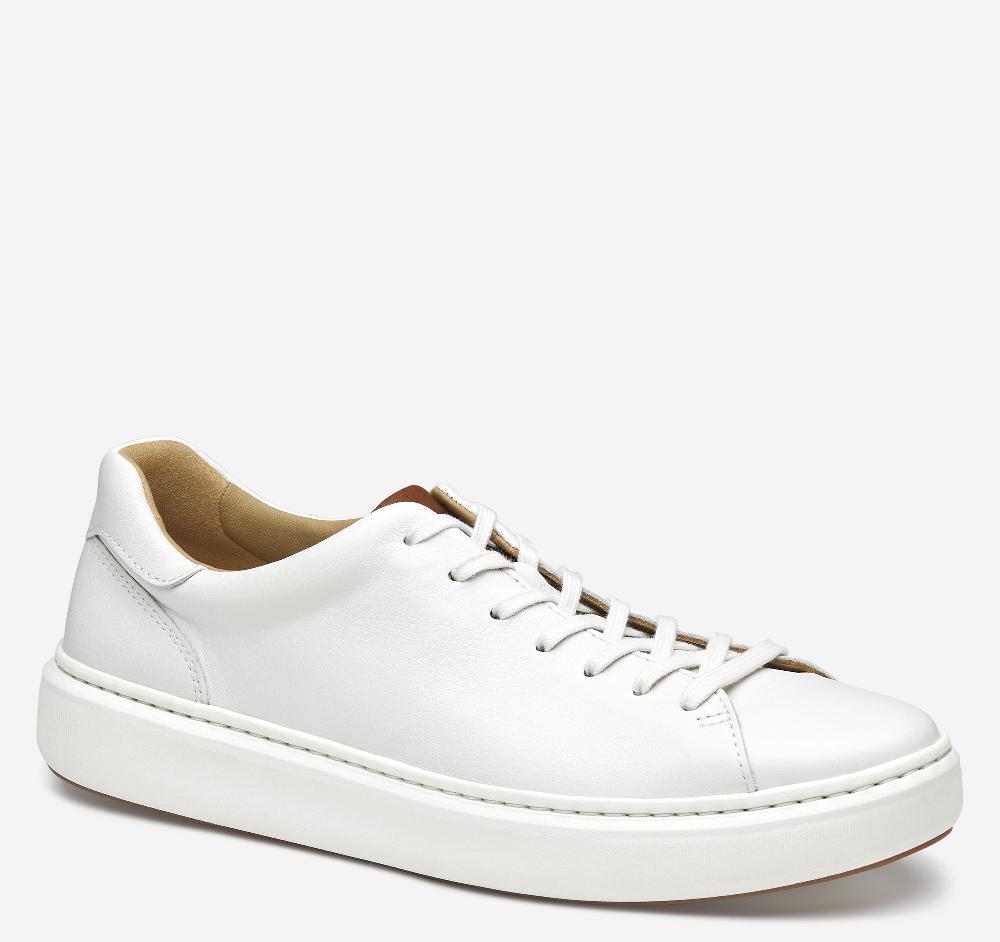 Johnston & Murphy Anders Lace-To-Toe White Full Grain
