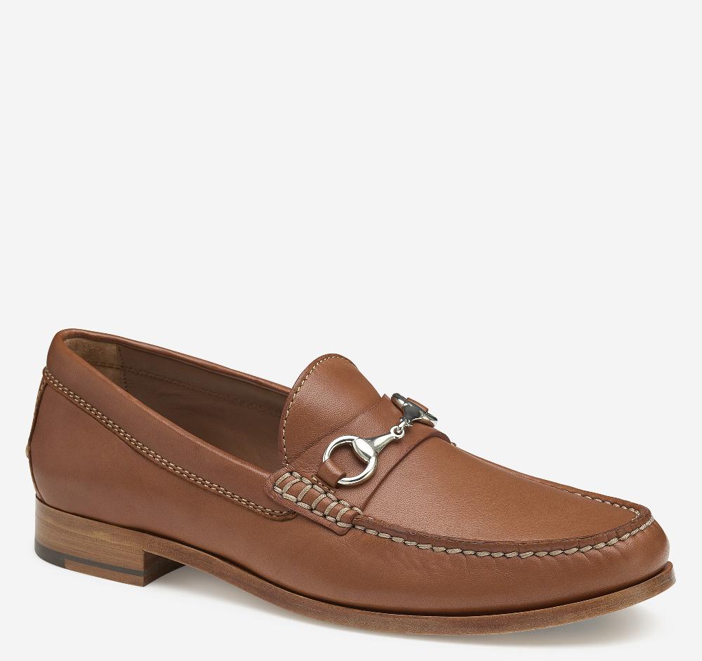 Johnston & Murphy Baldwin Bit Loafer Cognac Sheepskin