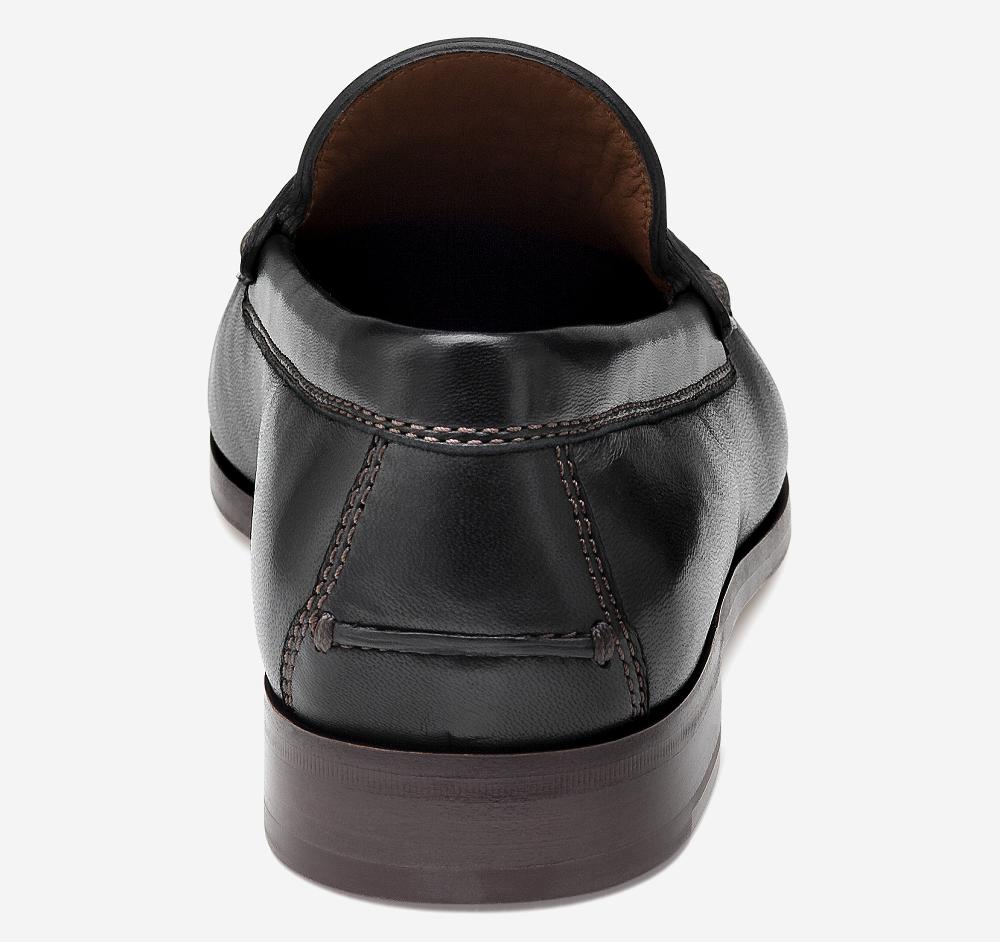 Johnston & Murphy Baldwin Penny Loafer Black Sheepskin