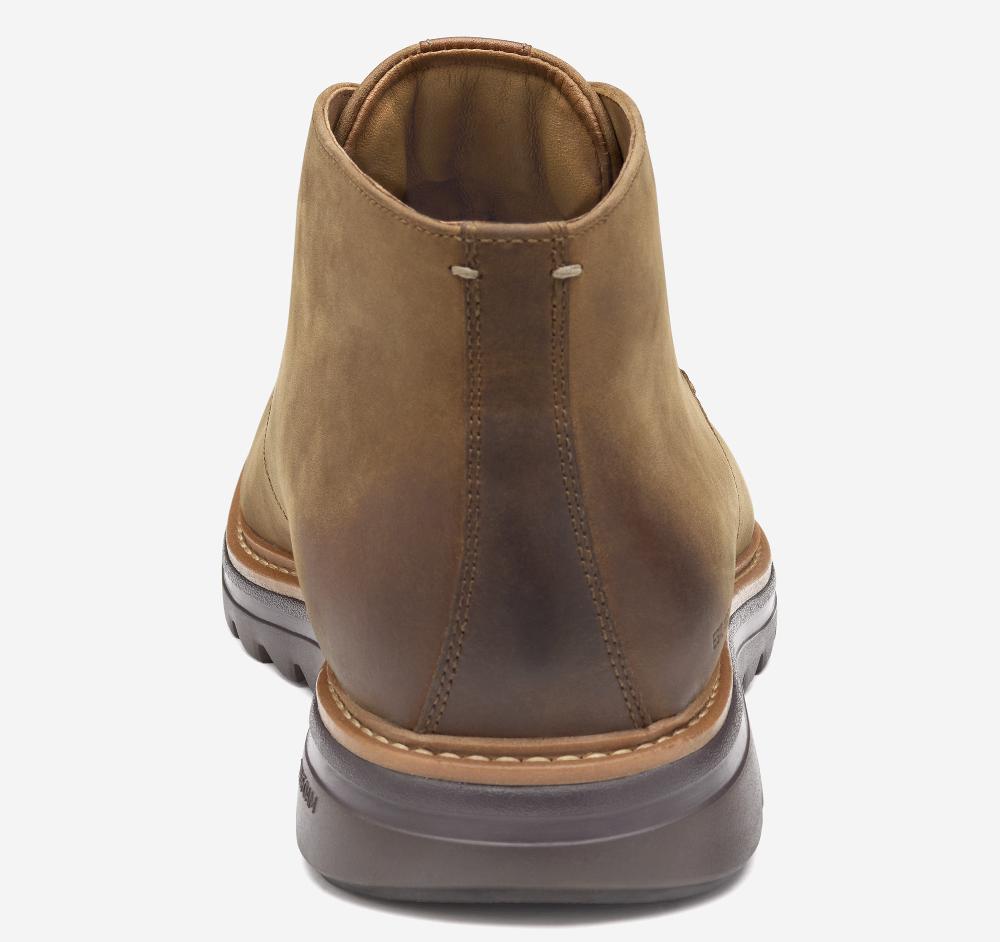 Johnston & Murphy Braxton Chukka Boot Brown Oiled Full Grain Leather