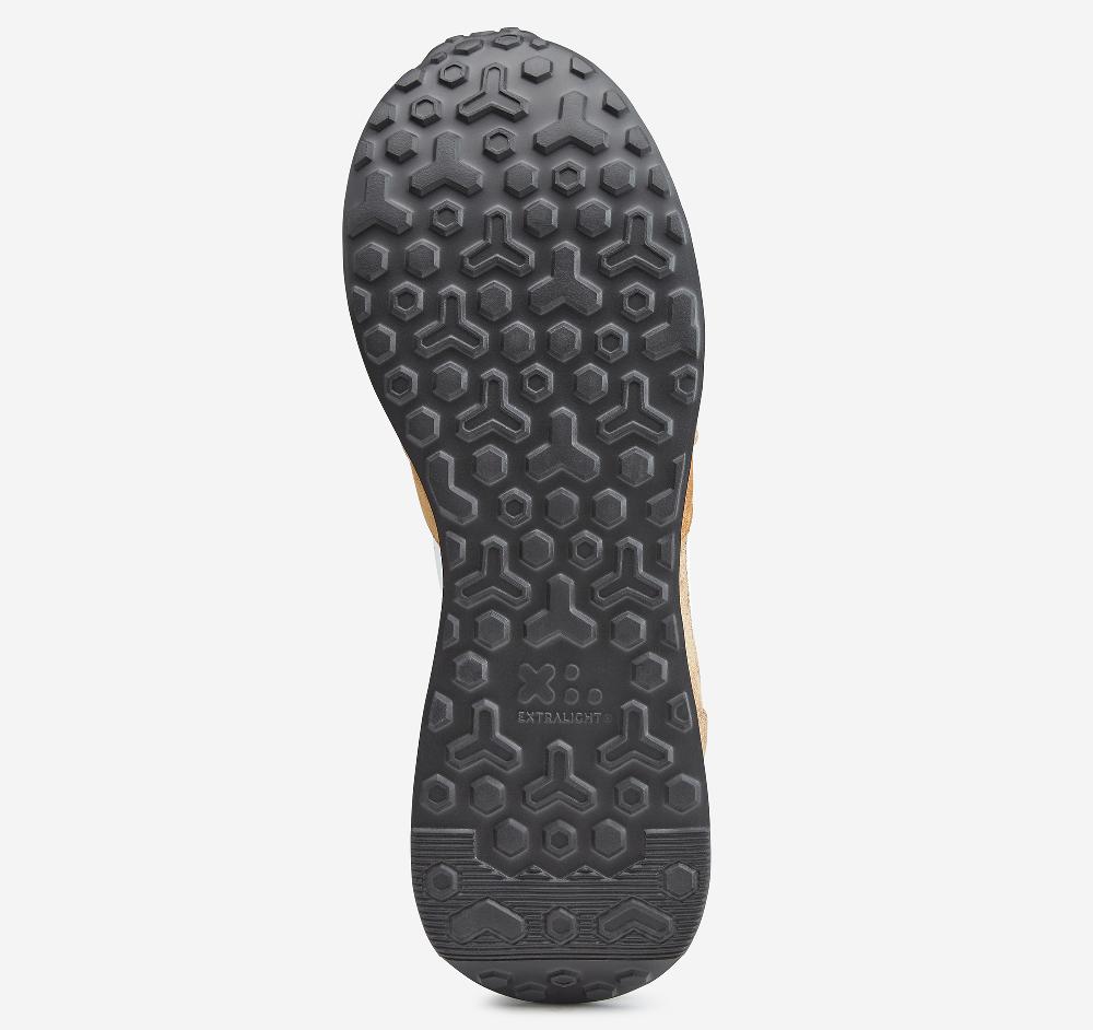 Johnston & Murphy Briggs Perfed Lace-Up Taupe/Brown/White Italian Suede/Calf