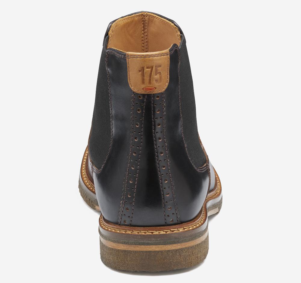 Johnston & Murphy Calder 175th Anniversary Chelsea Boot Black Oiled American Full Grain