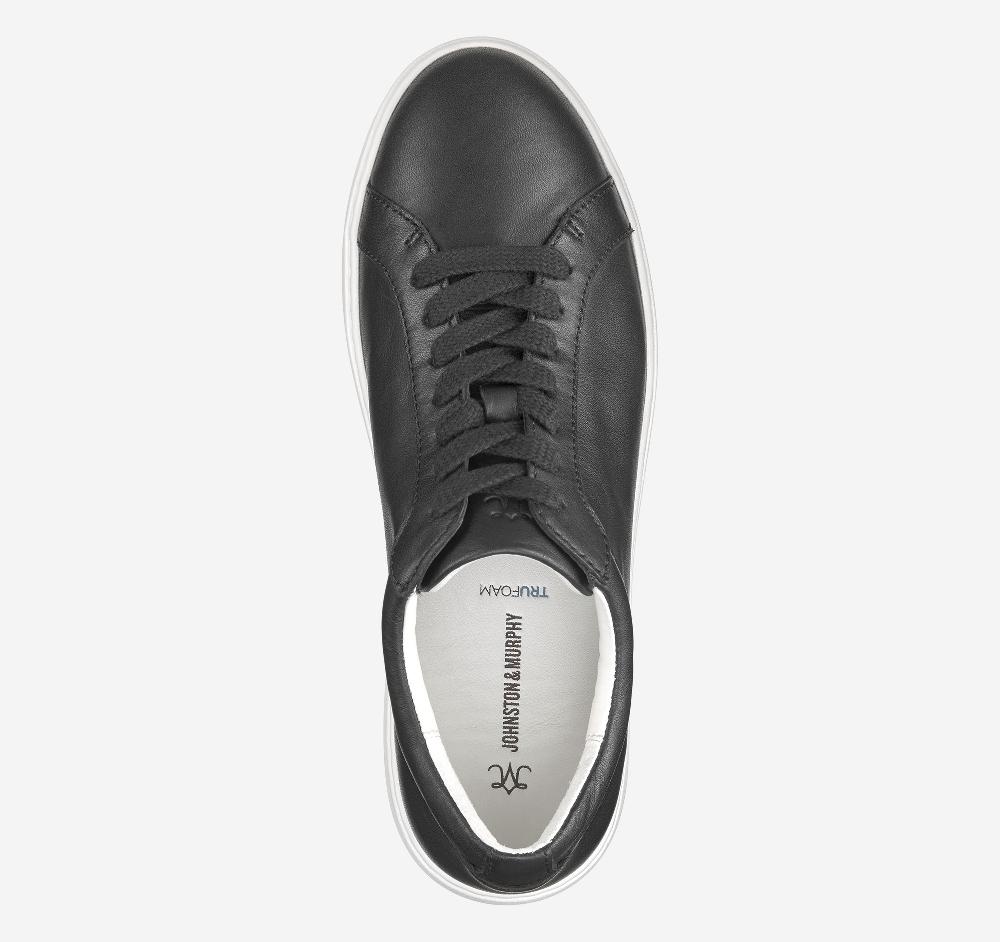 Johnston & Murphy Cammie Lace-Up Black Tumbled Full Grain