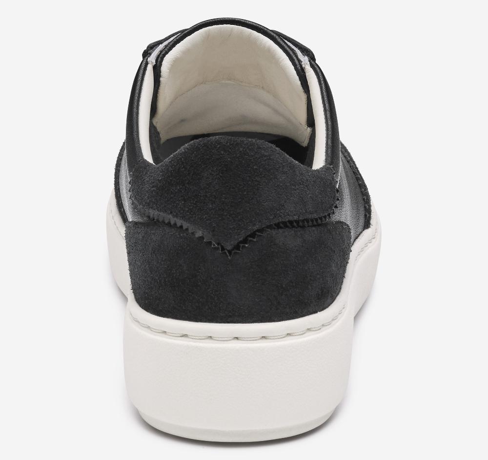Johnston & Murphy Cammie T-Toe Lace-Up Black Glove Leather/Suede